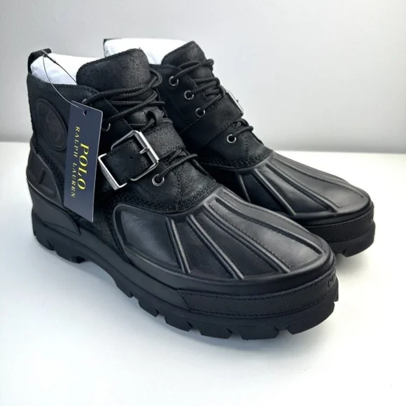Polo by Ralph Lauren Men's Black Boots - Picture 3 of 8